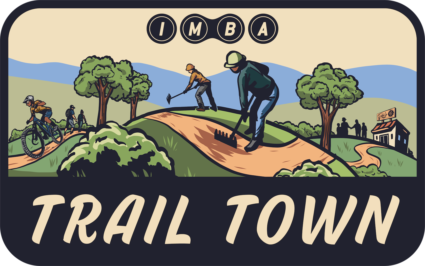 IMBA Trail Town Badge