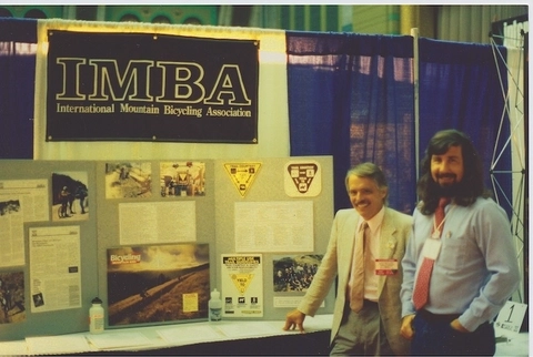IMBA at 1991 Interbike with poster presentations. 