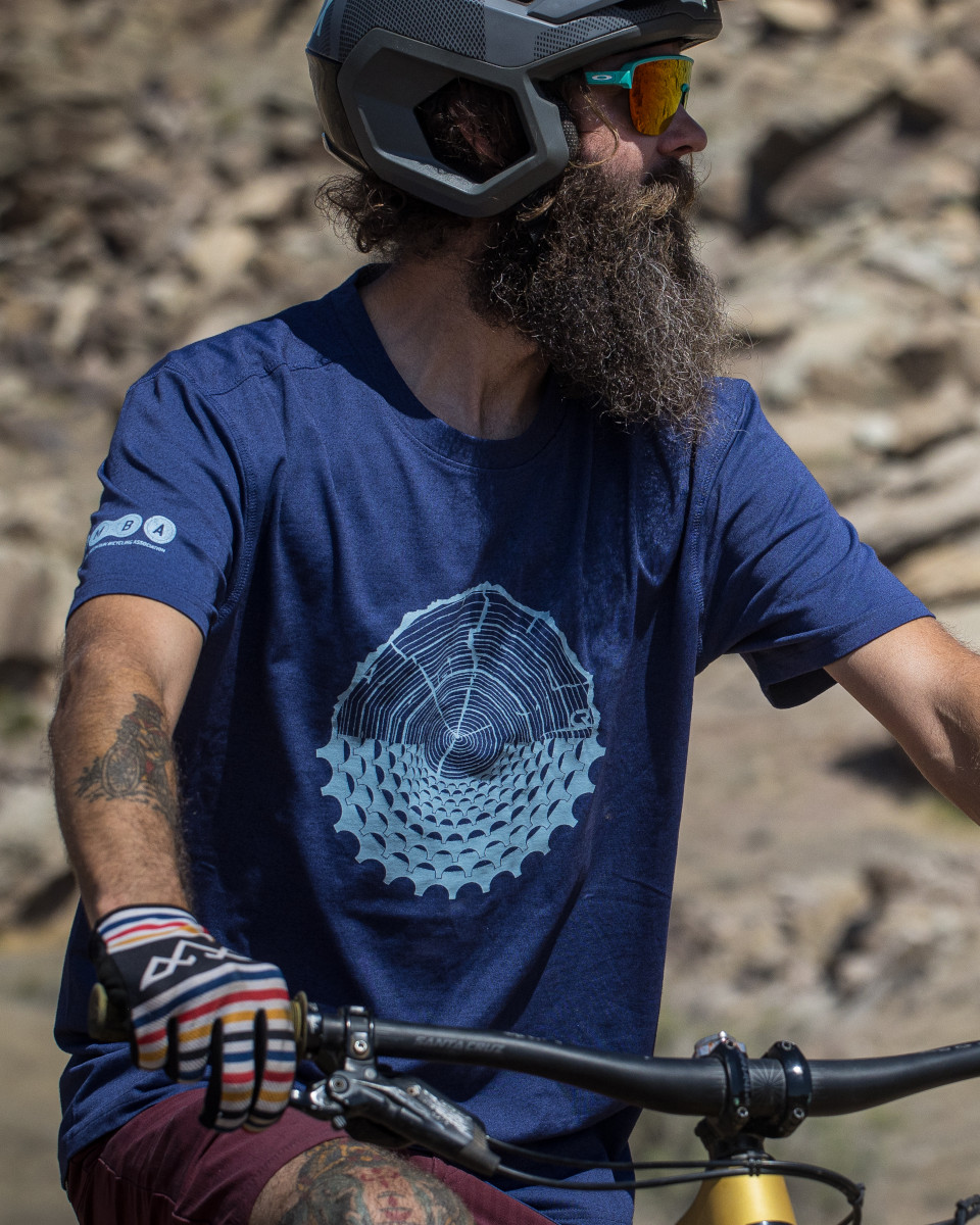 IMBA x Club Ride Cog Bamboo Blend Tee  - Blue Night