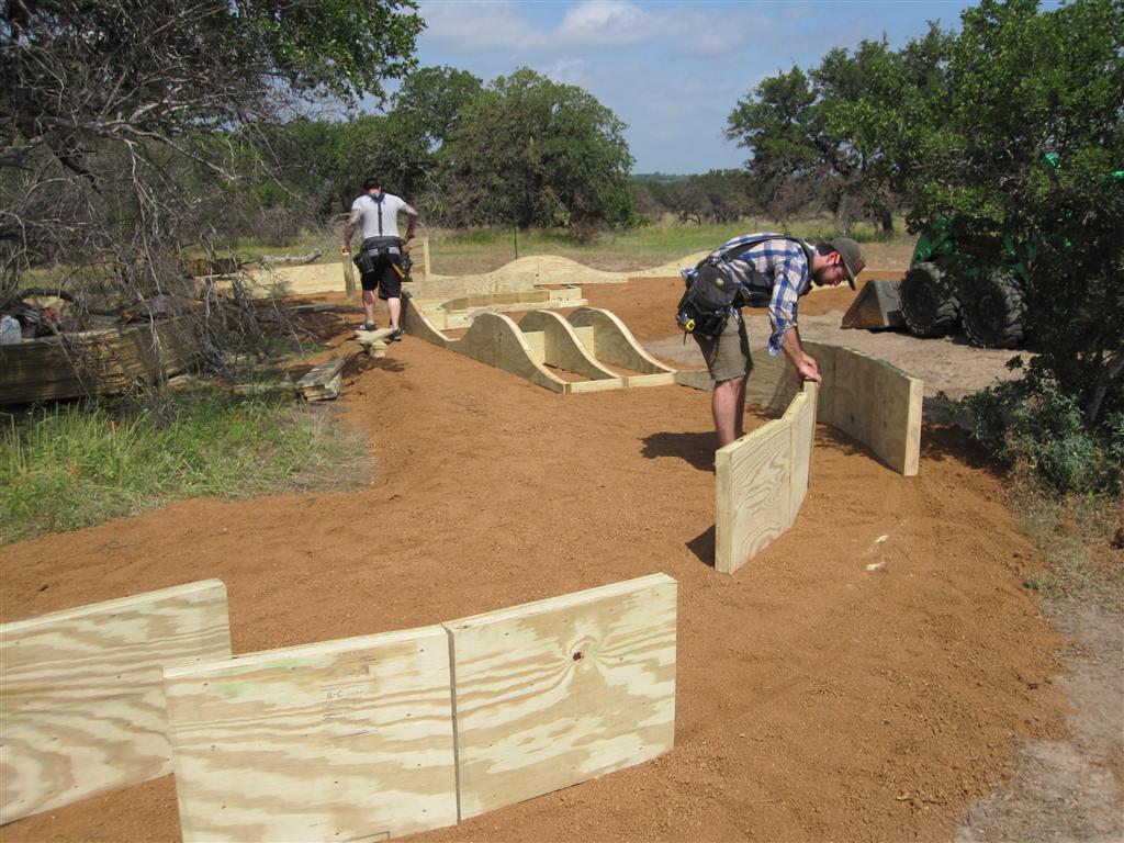 wooden pump track