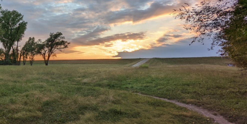 Beautiful vistas in Lawrence, Kansas. 