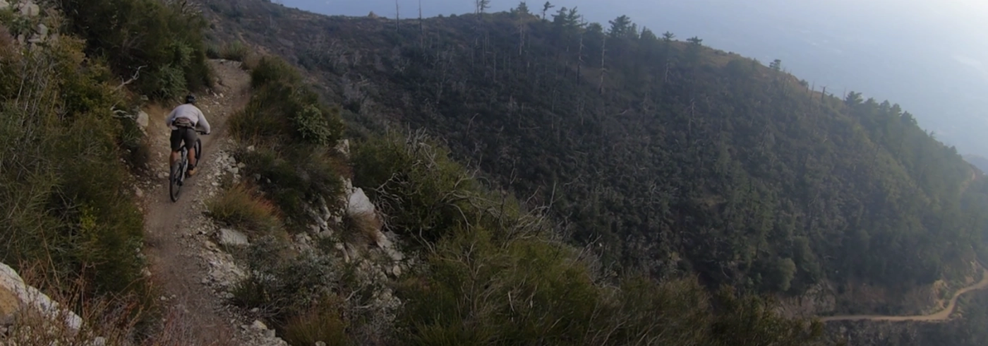 Mountain bike riding in Southern California