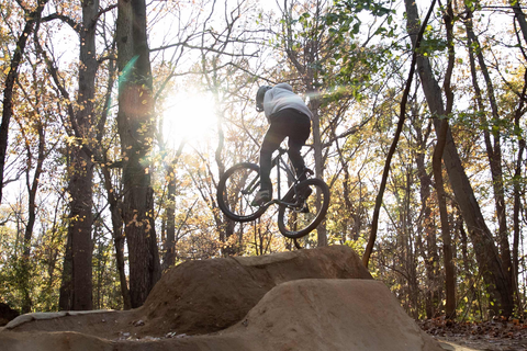 Rider on the jump park in Cunningham