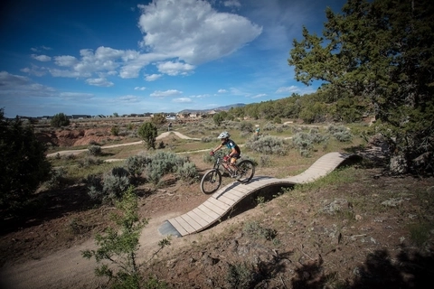 Trail users in Cedar City, Utah - an IMBA Trail Friendly Community Designation